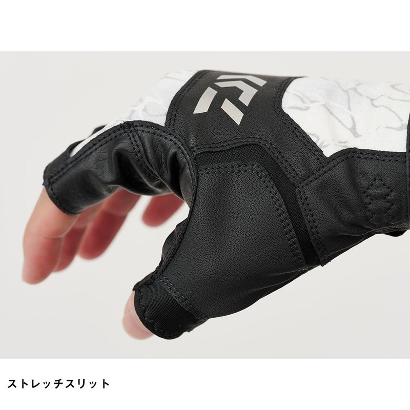 Daiwa 25DG-8125 Game Gloves, 5-Cut Tide Black, L