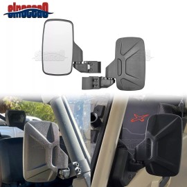 SI For 2013-UP Polaris Ranger 1000 XP 900 570 500 Pro Fit Cab UTV Rear Side Mirrors