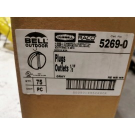 Unbranded BELL 5269-0 Closure Plugs, 1/2 gray Finish Bag/4