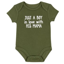 Baby Essentials Baby Boys 5 Piece Bodysuit Set (Just a Boy in Love 5 Piece, 9 Months)