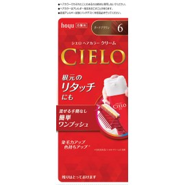 Hoyu Cielo Hair Color EX Cream 6 (Dark Brown) 1.4 oz (40 g) + 2 Additives 1.4 oz (40 g)