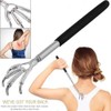GEEKBOX Extendable Back Scratcher Stainless Steel Telescopic Design with Rubber
