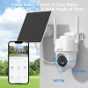 ANRAN 4G LTE Cellular Solar Security Camera Outdoor,Sim Card&SD Card,2K