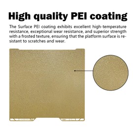 RugooSpink Build Plate for H2D 355 X364.5MM Plate Double Sided PEI Textured Build Sheet Platform for H2D AMS Combo/H2D Laser Spring Steel Sheet Heated Bed for Bambu Lab Full Combo 3D Printer