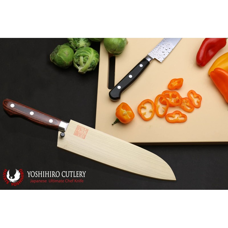 Yoshihiro Natural Magnolia Wood Saya Cover Blade Protector for Santoku