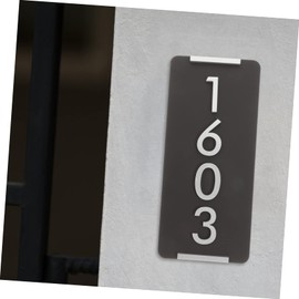 WOONEKY Elegant House Address Plaque Mailbox Plaques for Home Office