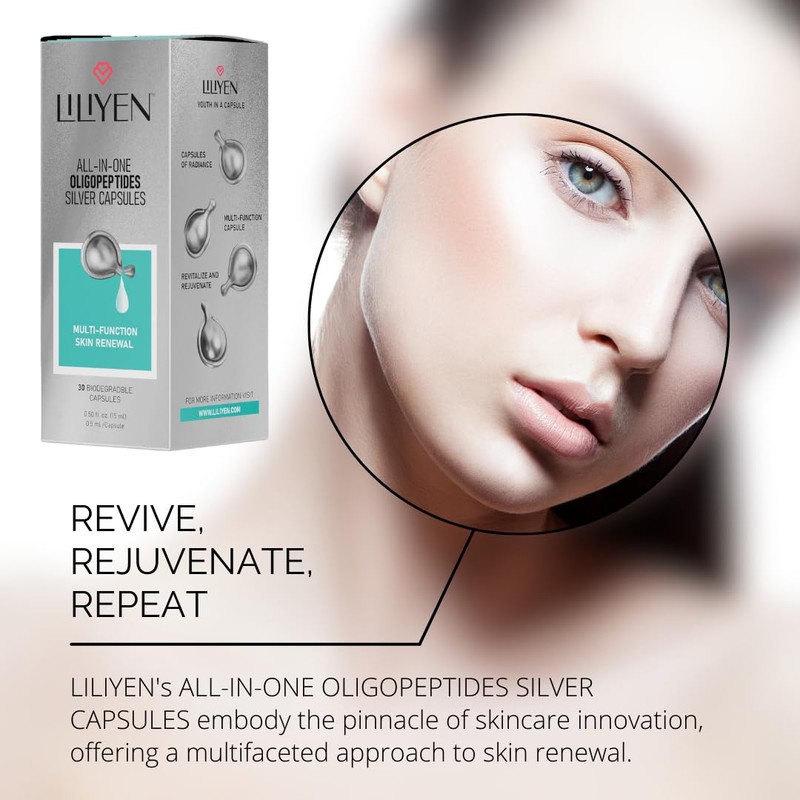LILIYEN Multi-purpose Oligopeptides Silver Capsules - Multi-Function Skin Renewal, 30