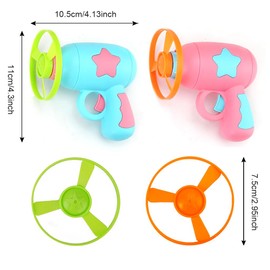 giteo bedding 12pcs Cat Fetch Toys, Interactive Cat Toy, Spinning Launchers with Flying Disc, Colorful Pet Toys for Indoor, Kittens Toys for Training Chasing Hunting Playing Tracking