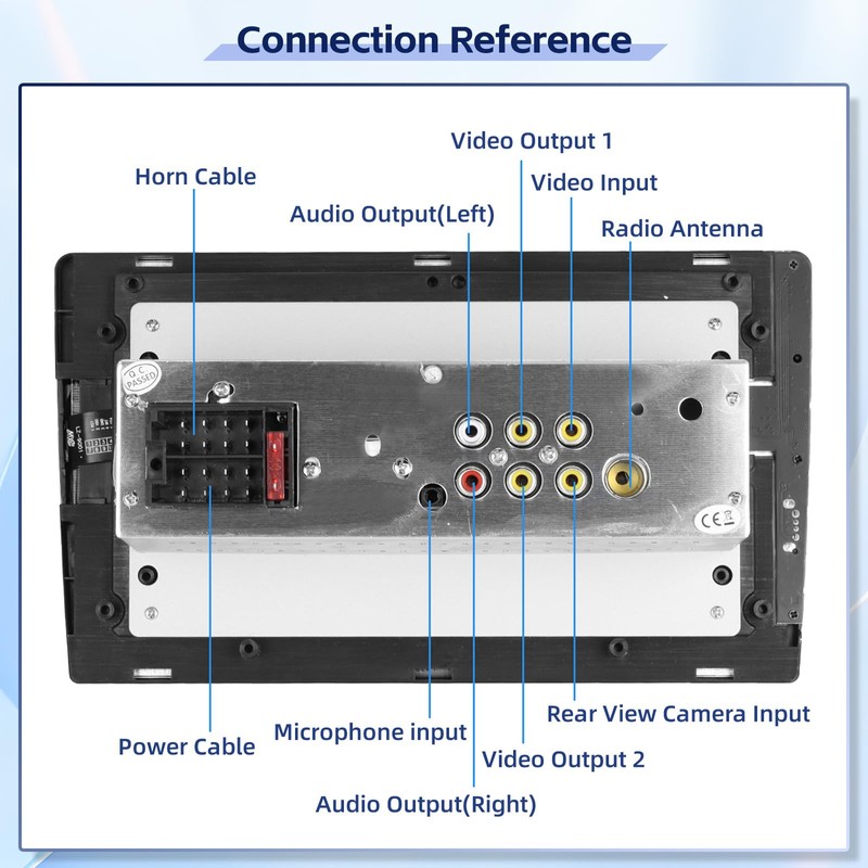Fuluku 9 Inch Touch Screen Single Din Wireless Carplay Radio