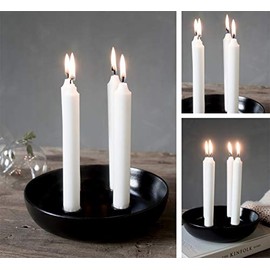 Storefactory - Granholmen - Advent Candlestick, Advent Wreath - Colour: Black - Ceramic - Dimensions (D x H): 21 x 5 cm
