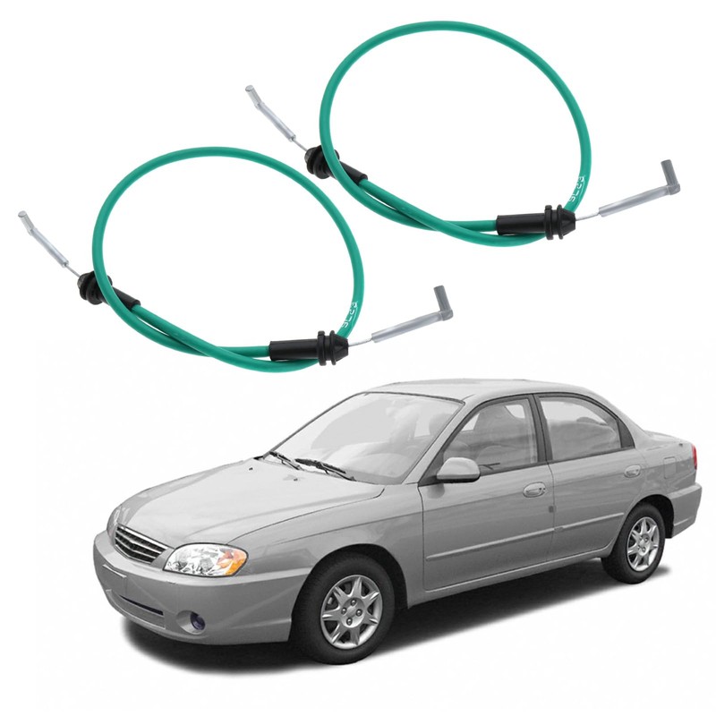 eMagTech 2pcs Door Handle Cable Inside Front Left Driver Side