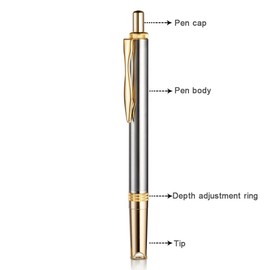 Painless Lancing Device Blood Lancet Pen Sterile Gold Plated of Third Generation with +50pcs 23G Needles