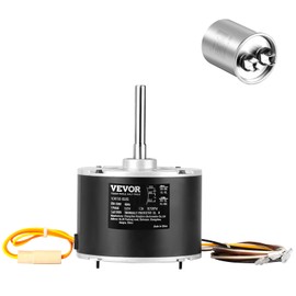 VEVOR OEM Upgraded Condenser Fan Motor, 1/5HP, 1075RPM, Replacement for ac GE Genteq Carrier Bryant Payne Dayton, K55HXJKL-2918, 51-23055-11, Reversible Rotating + Capacitor
