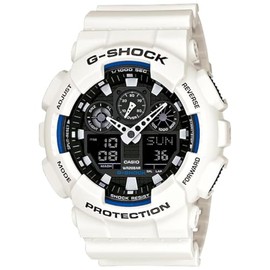 Casio G-Shock GA-100B Men's Analogue Digital Watch 20 Bar White