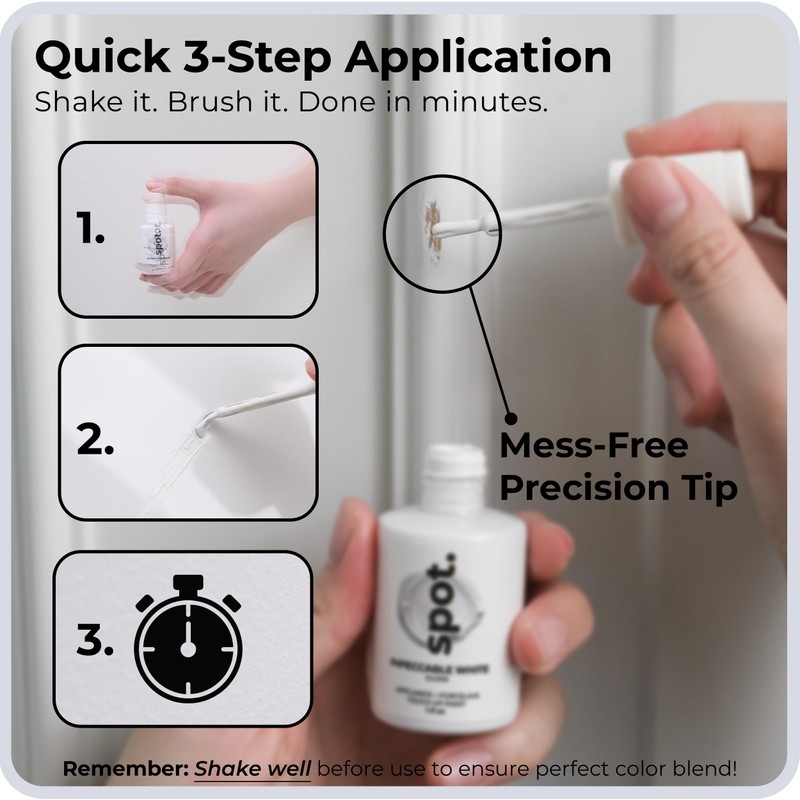 spot. High-Gloss White Touch Up Paint – Porcelain and Appliance