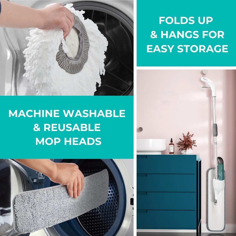 True & Tidy SPRAY-360A Clean Everywhere Spray Mop Kit Premium