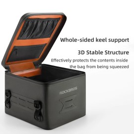 ROCKBROS Motorcycle Tail Bag,13L Rear Seat Luggage Storage Waterproof Helmet Bag