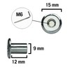 Pack of 10 Sleeve Nuts with Flat Head and Hexagon