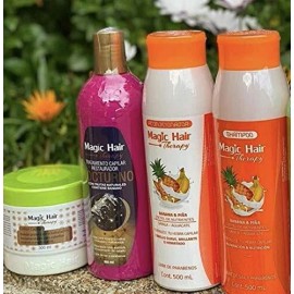 Magic Hair Therapy Shampoo & Acondicionador Banana & Piña,  Nocturno y Detox