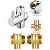 STOAT® 3-way switching valve, 1/2 inch diverter valve shower adapter,