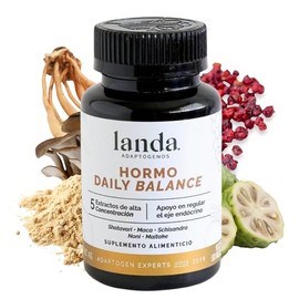 LANDA | Hormo Daily Balance | Cápsulas adaptógenas con Shatavari, Maca, Noni, Schisandra y Maitake | Balance hormonal, energía, vitalidad y bienestar 