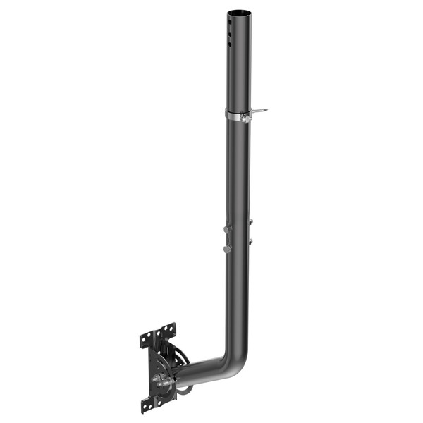 Universal Adjustable TV Antenna Mount, J-Mount Solid Mast (1.38'' x