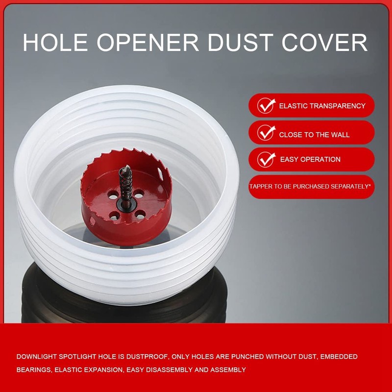 Zicojia Hole Saw Dust-Cover for Downlight Spotlight Drill Dust Collector