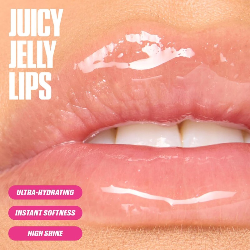 Huda Aceite labial en gel con efecto relleno falso -