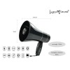 japomizuno Rechargeable Bullhorn Megaphone Speaker With 240S Recording, Emergency