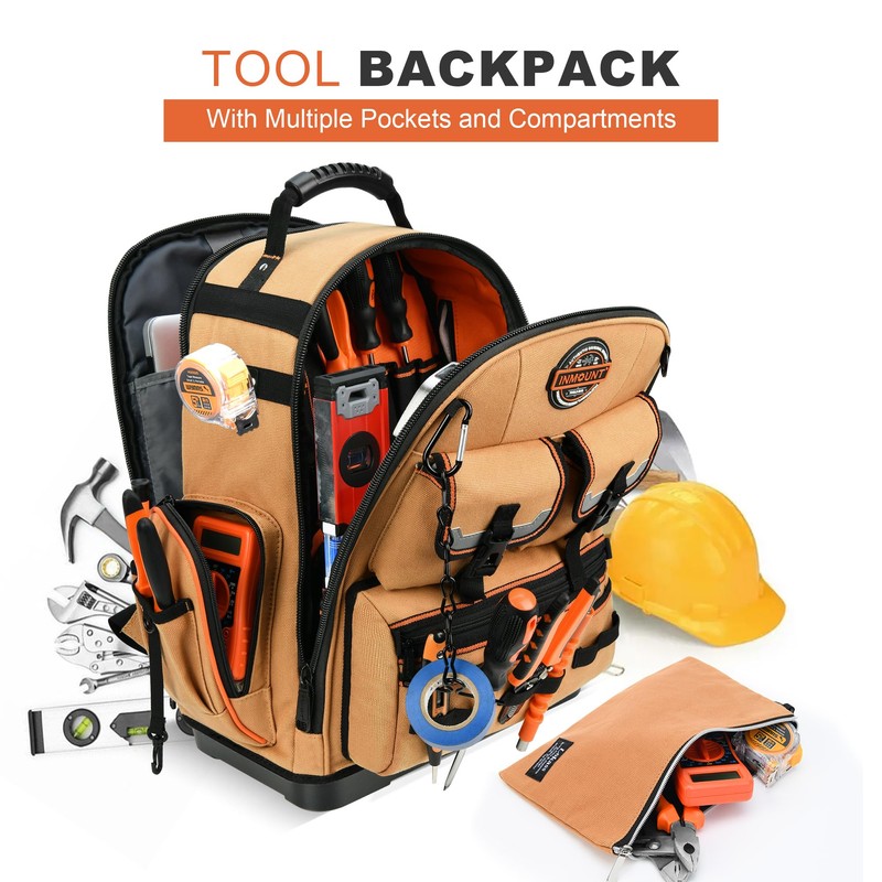 Tool Backpack with 2 Small Tool Bags - LOKASS Backpack