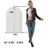 Mskitchen Garment Bags for Closet Storage Garment Covers Clear Clothes