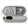 Huvon Double Eyeglasses Case, Dual Glasses Sunglasses Organizer with Zipper