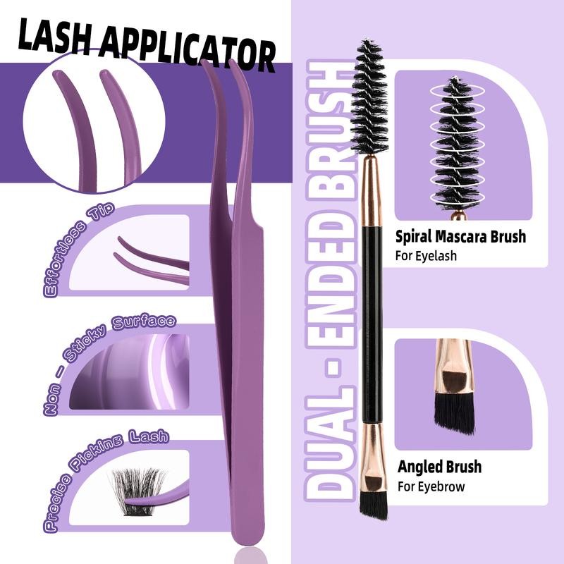 100D 200D Dramatic Soft Kit l Mega Volume Lashes, D-Curl,