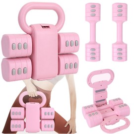 Adjustable Dumbbell Set, 4-in-1 Hand Weights Free Weights Set for Women, Fast Changing Dumbbells 2lb/3lb/4lb/5lb for Home Workout and Outdoor Fitness