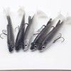 10PCS Soft Plastic Lures, 3.15 Inch Flathead Jig Head Fishing