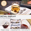Cyrelwing Engagement gifts for couples 2024-3pcs wine glasses set-Newly engagement