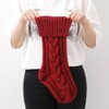 Nanou Christmas Stockings 18" Knitted Christmas Socks Family Holiday Decorations