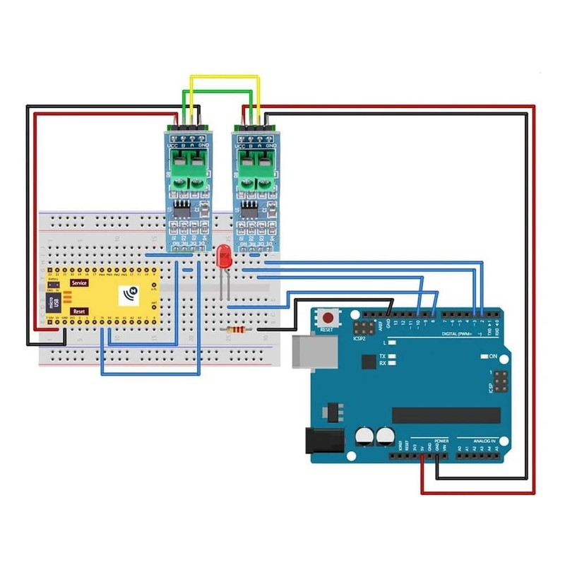 ARCELI 5 Pieces 5 V MAX485 Module TTL to MCU