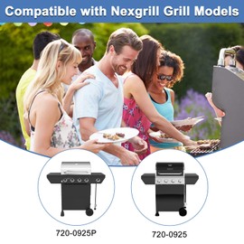 Adviace Replacement Parts for Nexgrill 720-0925P 720-0925 4 Burner Gas Grill, Replacement for Nexgrill 720-0925P Grate and Nexgrill 720-0925P Flame Tamer