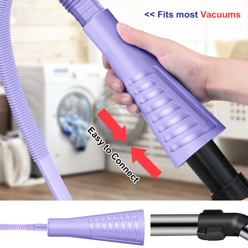 Sealegend 2 Pack Dryer Vent Cleaner Kit Vacuum Hose Attachment,