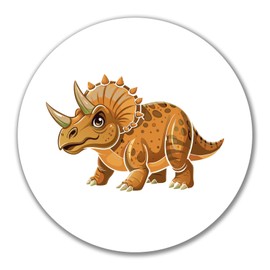 Huuraa Aufkleber Triceratops Dinosaurier Geschenk 10cm Triceratops Geschenkidee