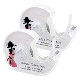 SGERUFZ 2 Rollen Fashion Tape, 5m doppelseitiges Klebeband, transparent, für Kleidung und Körper, ideal für Abendkleidung, Brautmode, Mode-Notfälle und Alltagsnutzung