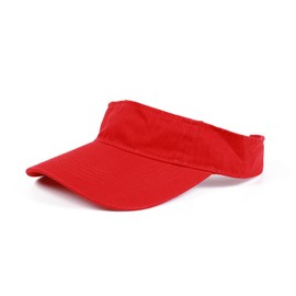 ANDICEQY Sport Sun Visor Hats Adjustable Empty Top Baseball Cap Cotton Ball Caps for Women and Men (Red)