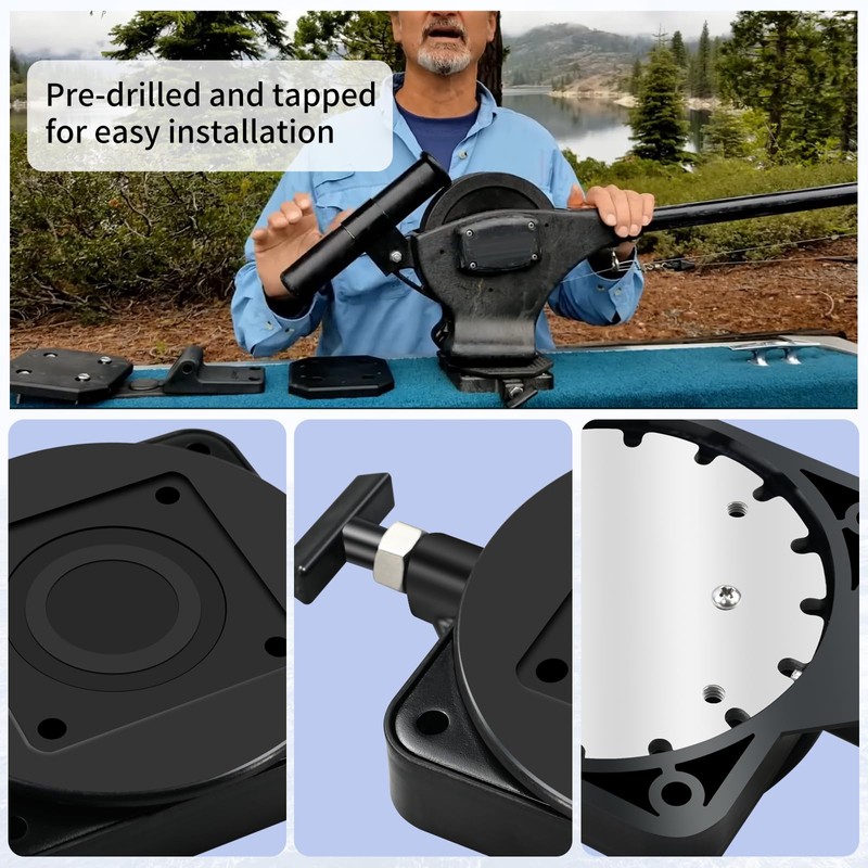 XQK 1 Pack 2207003 Low-Profile Swivel Mounting Base Compatible with