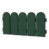 Evelyne Garden Border Edging: Wooden Fence Design - 8pcs Green