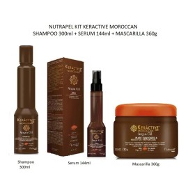 Nutrapel-kit Moroccan Argan Oil Shampoo + Serum + Mascarilla