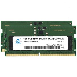 Adamanta 16GB (2x8GB) Compatible with Dell G15 5530 DDR5 4800MHz PC5-38400 SODIMM 1Rx16 CL40 1.1v 262 Pin Laptop Notebook Memory Module Upgrade RAM