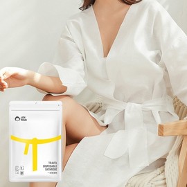 Travel portable disposable shower gown bathrobe M12945 2ea