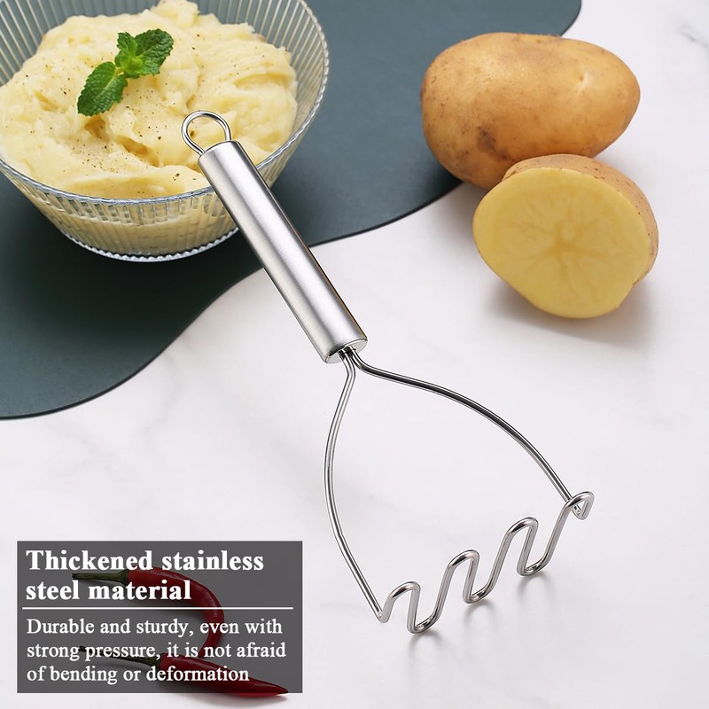 Potato Mashers, Berglander Heavy Duty Stainless Steel Potato Ricer with