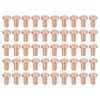 uxcell 50Pcs Copper Solid Rivets, 1/8" x 15/64" Flat Head